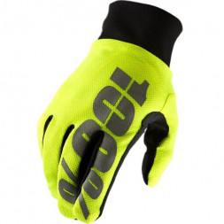 Зимние мото перчатки RIDE 100% BRISKER Hydromatic Waterproof Glove [Neon Yellow]