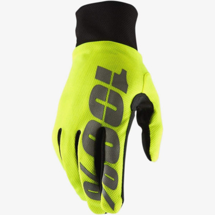Зимние мото перчатки RIDE 100% BRISKER Hydromatic Waterproof Glove [Neon Yellow]