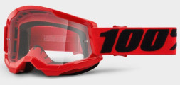 Мото очки 100% STRATA 2 Goggle Red - Clear Lens, Clear Lens