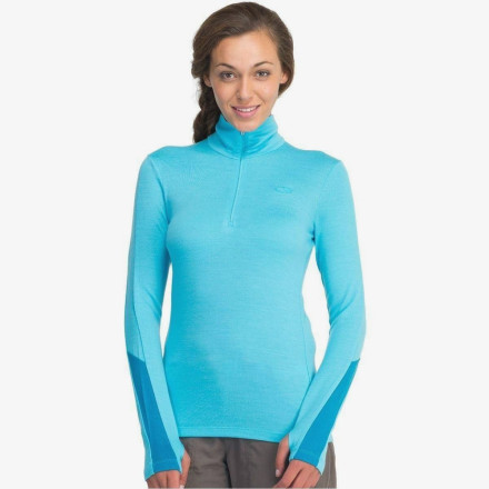 Футболка с длинным рукавом Icebreaker BF 260 Vertex LS Half Zip WMN glacier/cruise