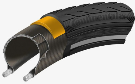 Покрышка Continental RIDE Classic,28&quot; | 700B Standard | 28 x 1 1/2 [1 3/8], черная, не складная, светоотражающая
