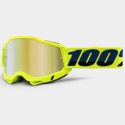 Мото очки 100% ACCURI 2 Goggle Yellow - Mirror Gold Lens, Mirror Lens