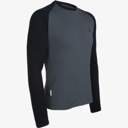 Футболка с длинным рукавом Icebreaker BF 260 LS Crewe MEN charcoal/black