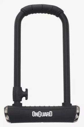 Замок U-образный Onguard Brute LS размер скобы 115 x 260мм, толщина 16.8мм. 4 ключа + 1 с подсветкой, черный