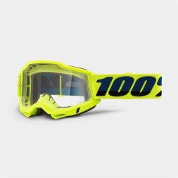 Мото очки 100% ACCURI 2 Goggle Yellow - Clear Lens, Clear Lens