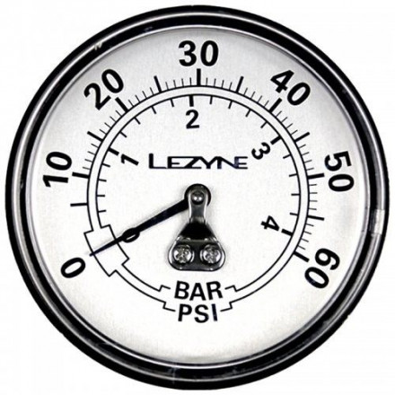 Манометр Lezyne 60 PSI GAGUE 2.5&quot; Серебристый