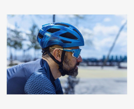 Велошолом спортивний ABUS MACATOR Steel Blue
