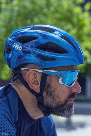 Велошолом спортивний ABUS MACATOR Steel Blue