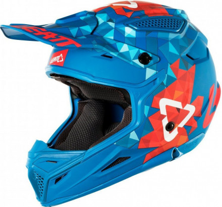 Мотошлем LEATT Helmet GPX 4.5 V22 ECE [Blue/Red]