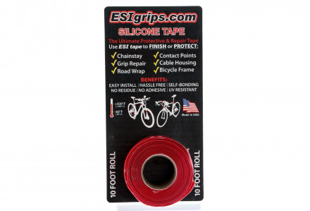 Силиконовая лента ESI Silicon Tape 10&#039; (3,05м) Roll Red, красная