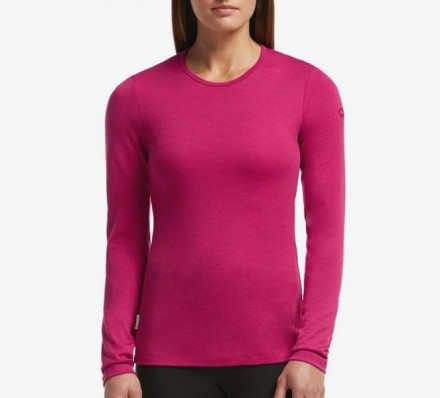 Футболка с длинным рукавом Icebreaker BF 260 Tech Top LS Crewe WMN raspberry