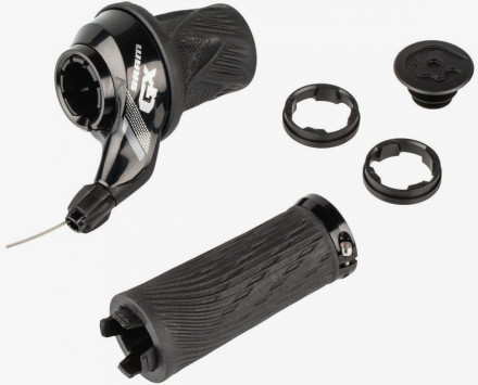 Манетка SRAM GX Grip Shift 2шв Index Передня with Locking Grip Black