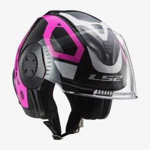 Мотошлем LS2 OF570 VERSO MARKER MATT BLACK VIOLET