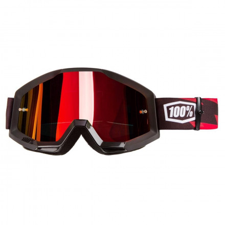 Мото очки 100% STRATA Goggle Slash - Mirror Red Lens