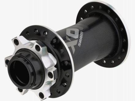 Втулка MTB Sram Hub X0 Front 6-Bolt Disc 32H Black/Silver, 20x110mm Boost Compatible (for Boost only Forks) - A1