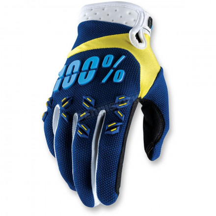 Мото перчатки Ride 100% AIRMATIC Glove Navy/Yellow