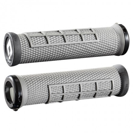 Грипсы ODI Elite Flow, V2.1 Lock On, Graphite Black w/Black Clamp, графитовые с черными замками