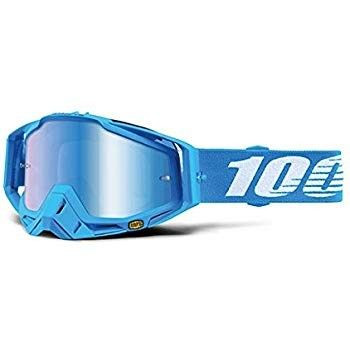 Мото очки 100% RACECRAFT Goggle Monoblock - Mirror Blue Lens
