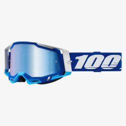 Мото очки 100% RACECRAFT 2 Goggle Blue - Mirror Blue Lens, Mirror Lens