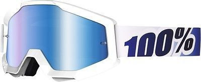 Мото очки 100% STRATA Goggle Ice Age - Mirror Blue Lens