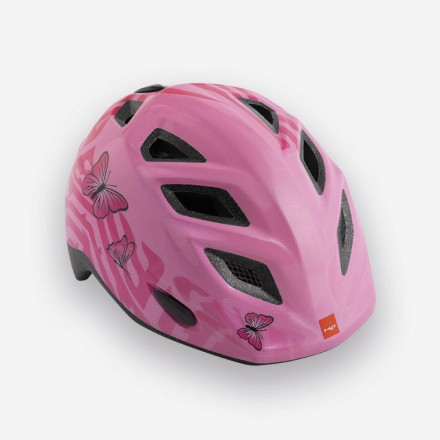 Шлем MET Genio pink butterflies/glossy