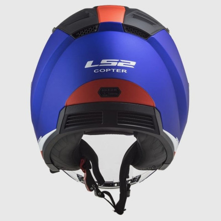 Мотошлем LS2 OF600 COPTER URBANE MATT BLUE RED