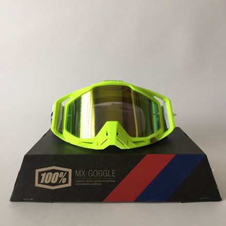 Мото очки 100% RACECRAFT Goggle GP21 - Mirror Gold Lens