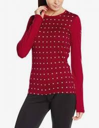Футболка с длинным рукавом Icebreaker Oasis LS Crewe Align WMN oxblood/snow
