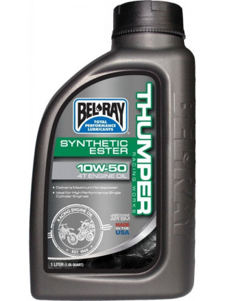 Масло моторне Bel Ray WORKS THUMPER RACING SYNTHETIC ESTER 4T [1л], 10w-50