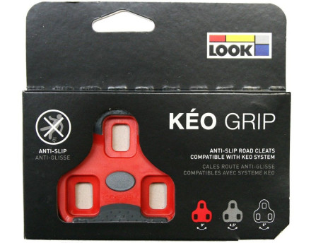 Шипы к педалям Look KEO GRIP RED, KEO system, люфт 9 градусов