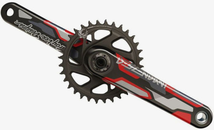 Шатуни TRUVATIV Descendant Troy Lee Designs DH DUB83 36Т Червоний