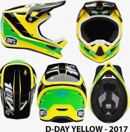 Вело шлем Ride 100% STATUS DH/BMX Helmet - D-Day Yellow