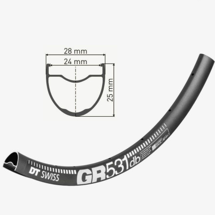 Обід DT SWISS GR 531 27X24 DISK BRAKE 32отв.